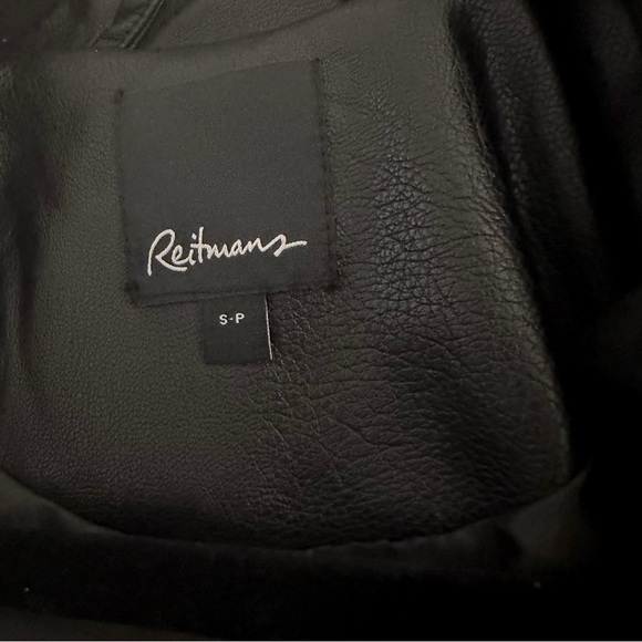Reitmans Sporty Faux Leather Biker Jacket - Picture 5 of 7